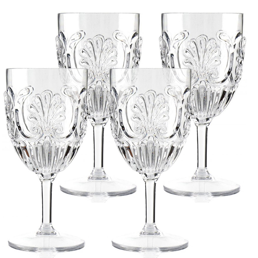 Acrylic Wine Glasses (Set of 4) - Clear Wine Glasses Komorebi   